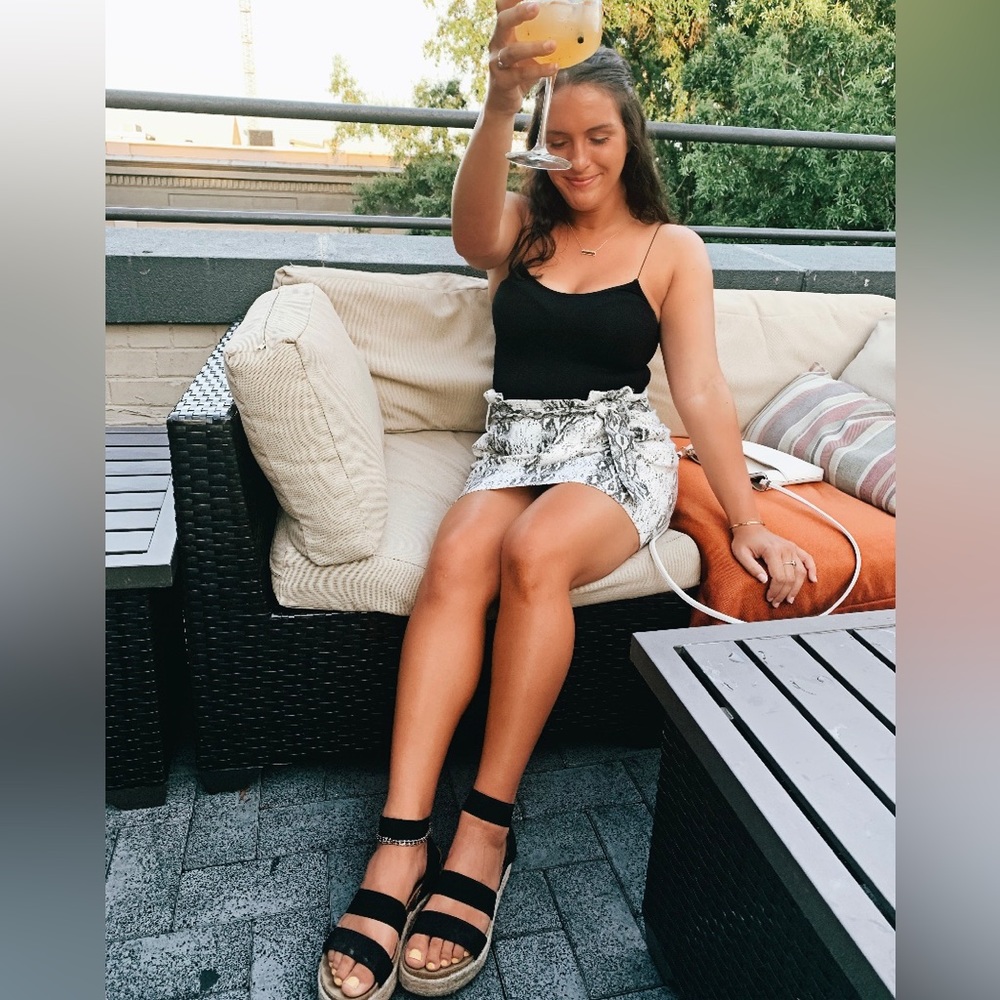 Printed Mini Skirt